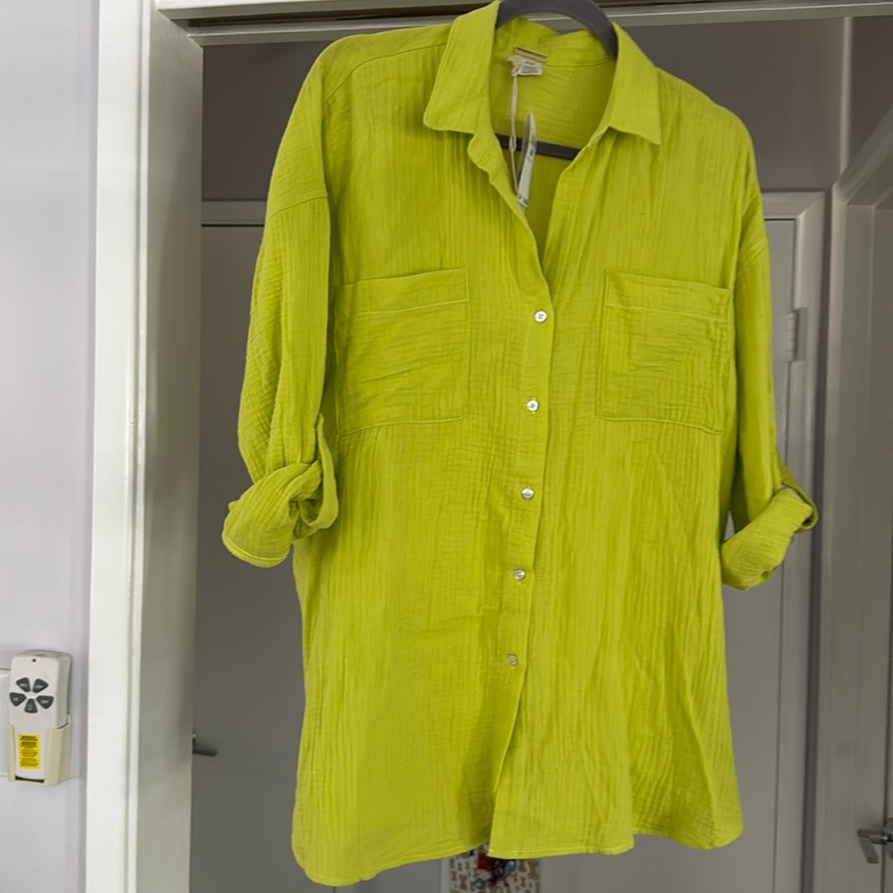Maraschino Cotton Shirt Size Mediumun NWT